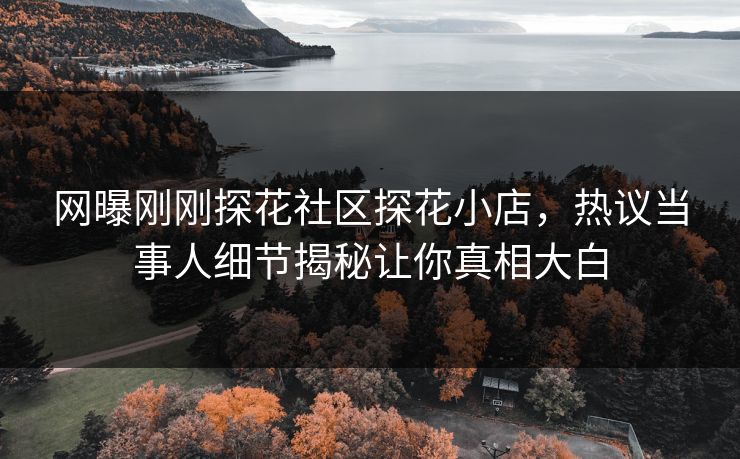 网曝刚刚探花社区探花小店，热议当事人细节揭秘让你真相大白