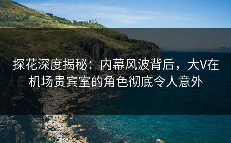 探花深度揭秘：内幕风波背后，大V在机场贵宾室的角色彻底令人意外